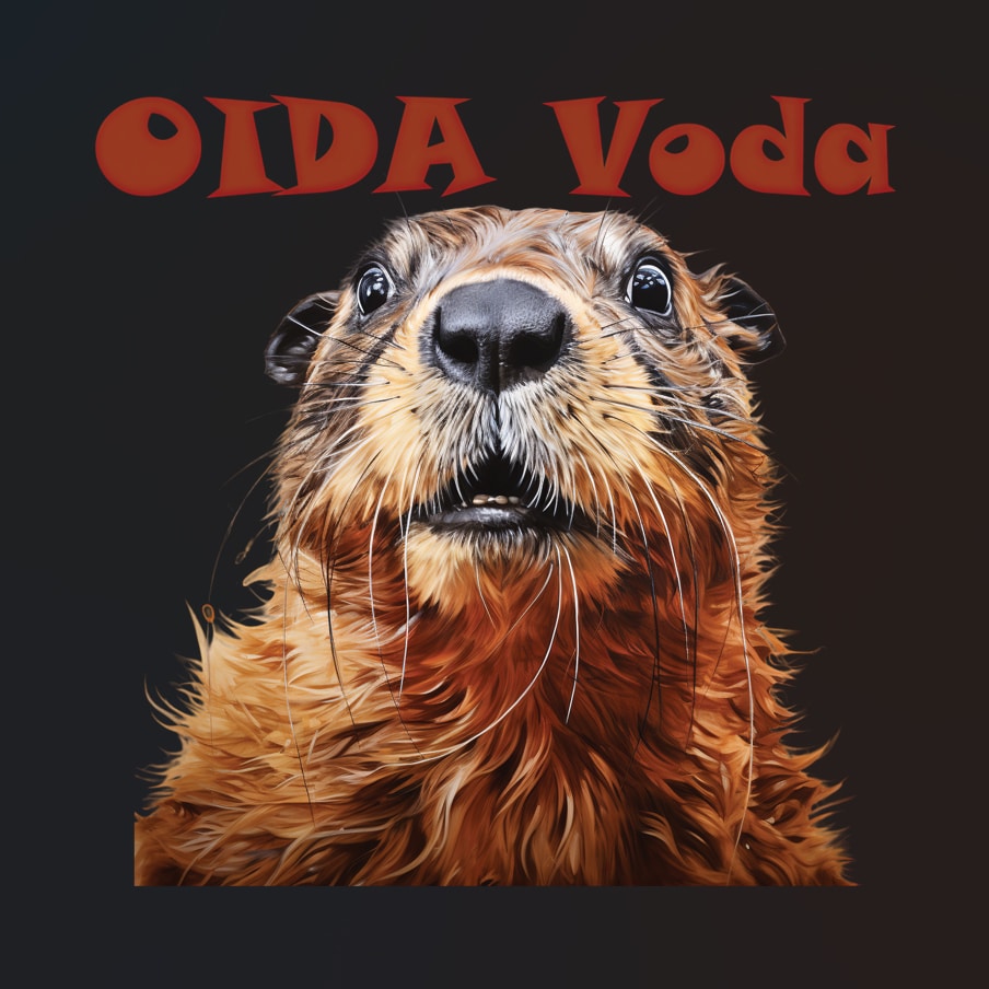 Oida Voda/Alter Vater Ausspruch mit einem erschreckten Murmeltier.